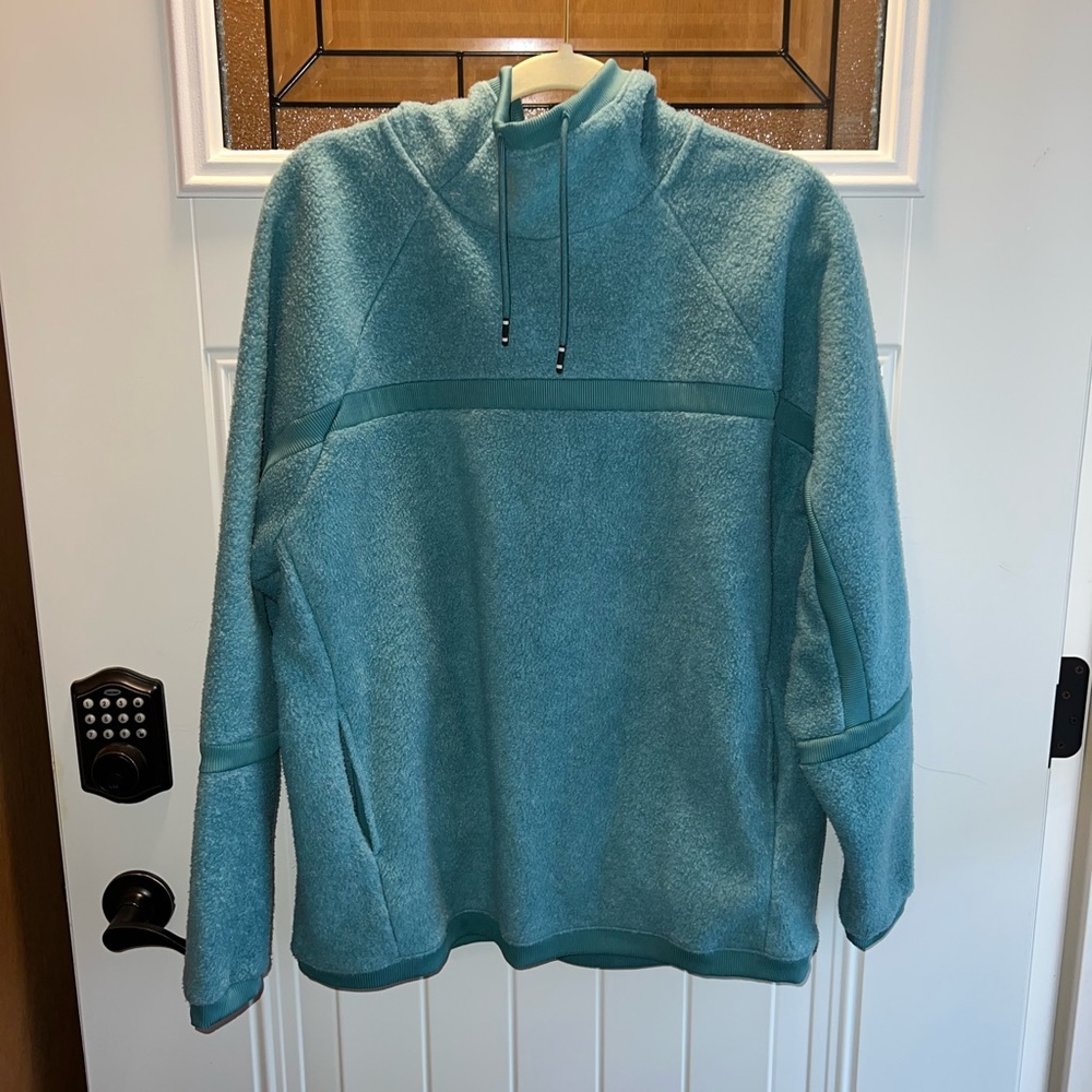 Nike Teal Fuzzy Hooded Sweatshirt Size Medium